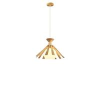 KXEcoLife Creative Raw Wood Chandelier,Japanese Minimalist Umbrella Bone Oak Pendant Light,Indoor Adjustable Height Ceiling Light Fixture for Kitchen Island Dining Room Bedroom(S)