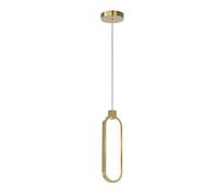 KXEcoLife Double Head Pendant Light Fixtures, Modern Gold Metal Hanging Lamp with Silicone Shade, Dome Adjustable Cord Chandelier for Kitchen Island Bedroom Restaurant Bar Counter(Single-end