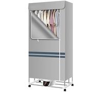 KXEcoLife Electric Clothes Airer Dryer Indoor, Fast Drying Multi-Speed Heated Rack For Clothes, Save Electricity Time Air Dryers Indoor Energy Saving,Grey,Pleasant63