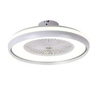 KXEcoLife LED Fan Ceiling Light,2 * 36W,Φ60CM,3000K-6000K Dimmable Lamp with Remote Control,3 Speed,Ultra-Silent Chandelier Bedroom Lamps Office Restaurant Living Room Lighting,Pink Comforta