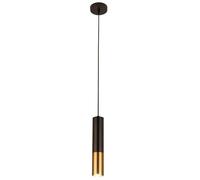 KXEcoLife LED Modern Mid-Century Pendant Light Black Gold Linear Lighting Kitchen Island Vintage Long Tube Ceiling Hanging Lamp Industrial Chandelier for Dining Room Bedroom Farmhouse Bar