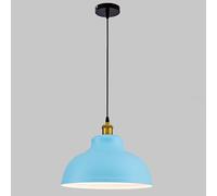 KXEcoLife LED Pendant Light Kitchen Lights Over Island Vintage,Dome Lighting Fixtures Farmhouse Hanging Ceiling Lamp Retro Industrial E27 Single Chandelier for Dining Room Bedroom Sink