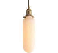 KXEcoLife Mid Century Modern Ceramic Bedroom Pendant Light Shade French Retro Style Kitchen Island Hanging Lamp Nordic Creative Dining Room Chandelier