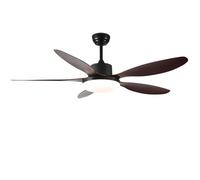 KXEcoLife Modern Indoor Ceiling Fan with Light 6 Speeds Quiet 48W Dimmable LED Light, 52in Smart Remote/APP/Voice Control for Bedroom Dining Room Living