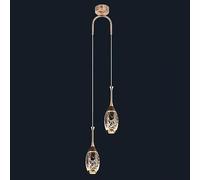 KXEcoLife Modern LED Linear Hanging Bathroom Vanity Light Mid-Century Bubble Crystal Chandelier Long Tube Ceiling Fixture for Dining Room Contemporary Home Decor