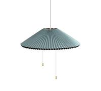 KXEcoLife Modern Simple Pleated Lampshade,Creative Transformation Umbrella Chandelier,Dining Room Bedroom Study Bar,LED Nordic Variable Shape Chandelier,Retro Stretchable Chandelier-Blue War