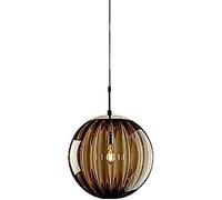 KXEcoLife Nordic Style Glass Pendant Light 20cm Creative Diameter Simple Chandelier Handblown Colored Shade Modern Hanging Fixture for Home Decor Mini Lighting Solution