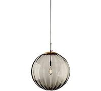 KXEcoLife Nordic Style Pendant Light 20cm/7.8inch Creative Diameter Tinted Glass Shade Simple Chandelier Hand-Blown Mini Hanging Lamp Elegant Home Décor Lighting