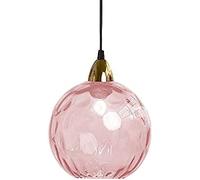 KXEcoLife Nordic Style Pendant Light Creative 20cm/7.8in Colored Glass Shade Simple Decorative Chandelier Mini Blown Hanging Lamp for Home Lighting