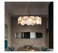 KXEcoLife Postmodern LED Chandeliers Luxury Smoke Grey Glass Ceiling Pendant Lighting for Dining Room Kitchen Bedroom Decor Suspen Lamp