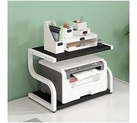 KXEcoLife Printer Stand Desktop Copy Rack Double Storage File Shelves Bookshelf Home Office Kitchen Sundries Shelf,D,S,Pleasant63