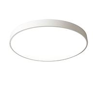 KXEcoLife Round Macaron LED Ceiling Light, Flush Mount Children's Room Lamp Nordic Modern Lighting For Nursery, Kids Bedroom, Dining Room,White+Stepless Dimming-23cm 12W