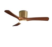 KXEcoLife Walnut Wood Ceiling Fan with Light Modern Quiet Fans Dimmable LED for Bedroom Dining Room Living Smart Remote/APP/Voice Control