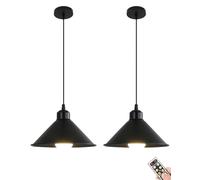 KXEcoLife Wireless Remote Control Suspension Light Adjustable Battery-Powered Chandelier for Kitchen Dining Table Living Room Bedroom - Modern Farmhouse Home Decor