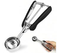 KXF Ice Cream Scoops with Easy Trigger Release 3 Tbsp 5cm Medium Sized Stainless Steel Cookie Scoop Spoon for Meatballs, Melon Balls, Mashed Potatoes, Cookie, Cupcake, Muffins, Sorbet