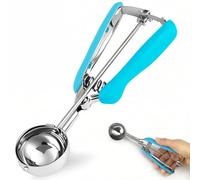 KXF Ice Cream Scoops with Easy Trigger Release 3 Tbsp 5cm Medium Sized Stainless Steel Cookie Scoop Spoon for Meatballs, Melon Balls, Mashed Potatoes, Cookie, Cupcake, Muffins, Sorbet