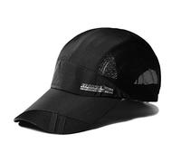KXF Trucker Cap Quick Dry Half Mesh Baseball Hat Outdoor Sports Running Cap Black