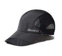 KXF Trucker Cap Quick Dry Half Mesh Baseball Hat Outdoor Sports Running Cap Dark Gray