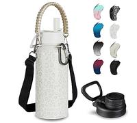 KXIAOCHEN 32 oz Insulated Water Bottle With Strap, Cold For 48 Hrs Leak Proof, Triple Wall Stainless Steel Sports Water Bottle With Straw And Spout Lid For Gym Hiking Travel