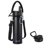 KXIAOCHEN Insulated Water Bottle, Stainless Steel Water Bottle, 2 Lids (Straw and Handle Lid),Wide Mouth Metal Water Bottles Keep Hot and Cold, Double Walled, Thermo Mug, Metal Canteen