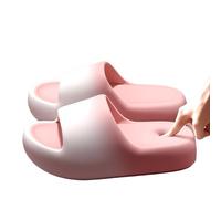 KXIJEUTWJ Indoor and outdoor home soft bottom EVA thick bottom gradient color slippers