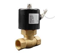 KXIWLUFV 1PCS solenoid valve 1/2" 3/4" 1" water normally closed DC24V AC220V high temperature suitable for steam liquid or gas