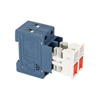 KXIWLUFV 2pcs 1P 2P DC Fuse Holder 10 * 38mm High Voltage Solar PV 1000V Base Photovoltaic System Protection Protector gpV Parallel(L-B-2P-Fuse Base)