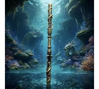 KXJPIZIYB 76.7" Black Myth Wukong Ruyi Jingu Bang, Retractable Monkey King Staff, Chinese Mythology Cosplay Prop, for Collection, Decor & Performance