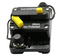 KXJQBM 30A50A100A150A300A Resettable Circuit Breaker 12V-48V Recovery Yacht RV Truck Universal Yacht Marine Hardware(200A)