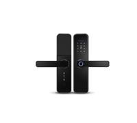 KXJQBM Smart Lock, X5 Waterproof Biometric Fingerprint Intelligent Smart WiFi APP Password Electronic Door Lock(160 5050)