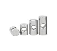 KXJSYL Tool 10Pcs 304 Stainless Steel Barrel Bolts Cylindrical Pin Dowel Cross Hole Hammer Embedded Nut For Wood Furniture M4 M5 M6 (Size : M6x12 OD10)