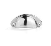 KXJSYL Tool 10PCS Retro Metal Kitchen Drawer Cabinet Door Handle and Furniture Knobs Handware Cupboard Antique Brass Shell Pull Handles(Silver)