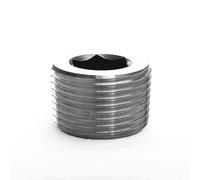 KXJSYL Tool 1pc 1/8" 1/4" 3/8" 1/2" NPT M5 M6 M8 M10 M12 M14 M16 M18 Metric Male 304 Stainless Steel Hex Socket End Cap Plug Pipe Fitting(M22x1.5)