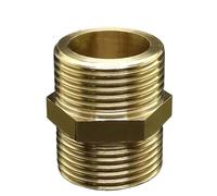 KXJSYL Tool 1pc Brass Pipe Hex Nipple Fitting Quick Adapter 1/8" 1/4" 3/8" 1/2" 3/4" 1" 1-1/4"BSP Male Thread Water, Oil And Gas Connector(G1-1I2 -G 2)