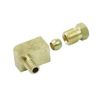 KXJSYL Tool 1PC M4 M5 M6 M8 1/8" 1/4" BSP Male x 4 6 8 mm OD Brass 90 Degree Elbow Compression Union Connect Pipe Fitting Oil Lubrication System(M6x1.0mm - 4mm)
