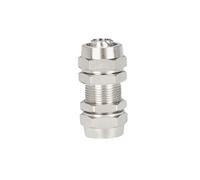 KXJSYL Tool 1PC Pneumatic Quick Screwing Brass Hose Fitting T-type L-type Cross-type Tube OD 4mm 6mm 8mm 10mm 12mm 14mm 16mm Pneumatic Fittings(Bulkhead,10mm)