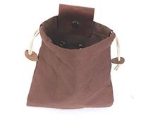 KXJSYL Tool 1pc Portable Outdoor Foraging Bag Fruit Picking Pouch Collapsible Berry Puch Storage Leather Bushcraft Canvas Bag Hiking Camping(Brown)