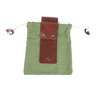 KXJSYL Tool 1pc Portable Outdoor Foraging Bag Fruit Picking Pouch Collapsible Berry Puch Storage Leather Bushcraft Canvas Bag Hiking Camping(Green)