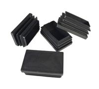 KXJSYL Tool 5/10pcs Rectangle Plastic Black Blanking End Cap Caps Tube Pipe Inserts Plug Bung Steel Leg Stopfen 10x20mm~30x100mm(Color:5pcs,Size:10x40mm)