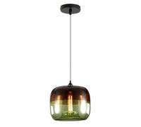 KXKLGWHN E26 Base Glass Hanging Light, Modern Minimalist Style Single Head Pendant Lamp, Height Adjustable Chandelier, Living Room Kitchen Island Corridor Decorative Lighting Fixtures