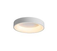 KXKLGWHN LED Flush Mount Ceiling Light, Three-Color Dimming Ceiling Lamp, Modern Simple Iron Art Round Ceiling Lighting, Acrylic Lamp Shade, Close to Ceiling Light Fixtures
