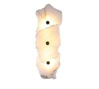 KXKLGWHN LED Warm Light Natural Alabaster Wall Light, Nordic Industrial Style Interior Wall Sconce, 15.7in Marble Wall Lamp, Hallway Living Room Dressing Table