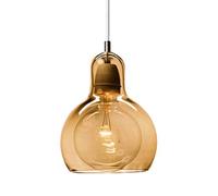 KXKLGWHN Nordic Style Metallic Glass Hanging Lamp, Creative Gourd-shaped Glass Pendant Light Lampshade, Flush Mount Installed Lighting Fixtures, E27 Base Single-head Chandelier