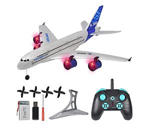 KXKLGWHN RC Plane 2.4GHZ EPP Remote Control Airplane A380 Model RC Airliner Drone Toy Four Motor RC Airplane Drop Resistant RC Aircraft Boys And Girls Fly Toy Gifts