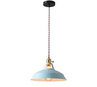 KXKLGWHN Retro Industrial Style Pendant Lamp, Creative Metal Hanging Light, Color Lamp Shade, E27 Ceiling Pendant Lamp, Living Room Balcony Bar Decorative Lamp