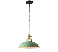KXKLGWHN Retro Industrial Style Pendant Lamp, Creative Metal Hanging Light, Color Lamp Shade, E27 Ceiling Pendant Lamp, Living Room Balcony Bar Decorative Lamp
