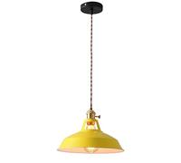 KXKLGWHN Retro Industrial Style Pendant Lamp, Creative Metal Hanging Light, Color Lamp Shade, E27 Ceiling Pendant Lamp, Living Room Balcony Bar Decorative Lamp