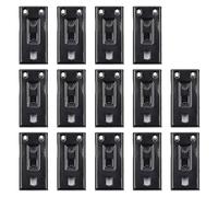 KXLIFE Black Ceiling Mount Brackets for Flexible Curtain Track, Bendable Curtain Track Ceiling Mounting Hardware (14 PCS)