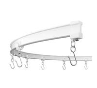 KXLife Flexible Bendable Ceiling Curtain Rail, Ceiling Mount with Rail Curtain System, Room Divider, 5 Meters