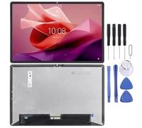 KXP Cellphone Repair Parts for Lenovo Tab P12 12.7 inch TB370 TB370FU TB370FC LCD Screen with Digitizer Full Assembly (Black)